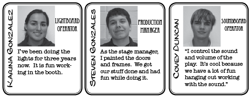 BACKSTAGE PROFILES: What goes on behind the curtains