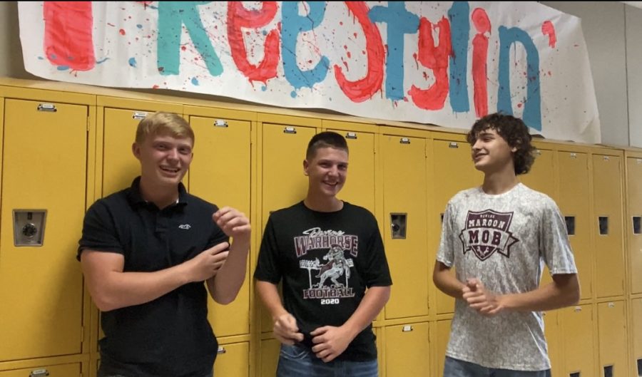 Future farmers relive their Bandera competition experience. FFA participants juniors Blain Davis, Jack Schenider and Tracen Rice competed in FFAs plant and soil sciences.