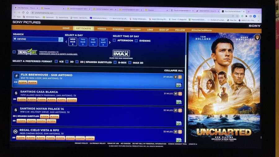 The Uncharted movie is in theaters now.