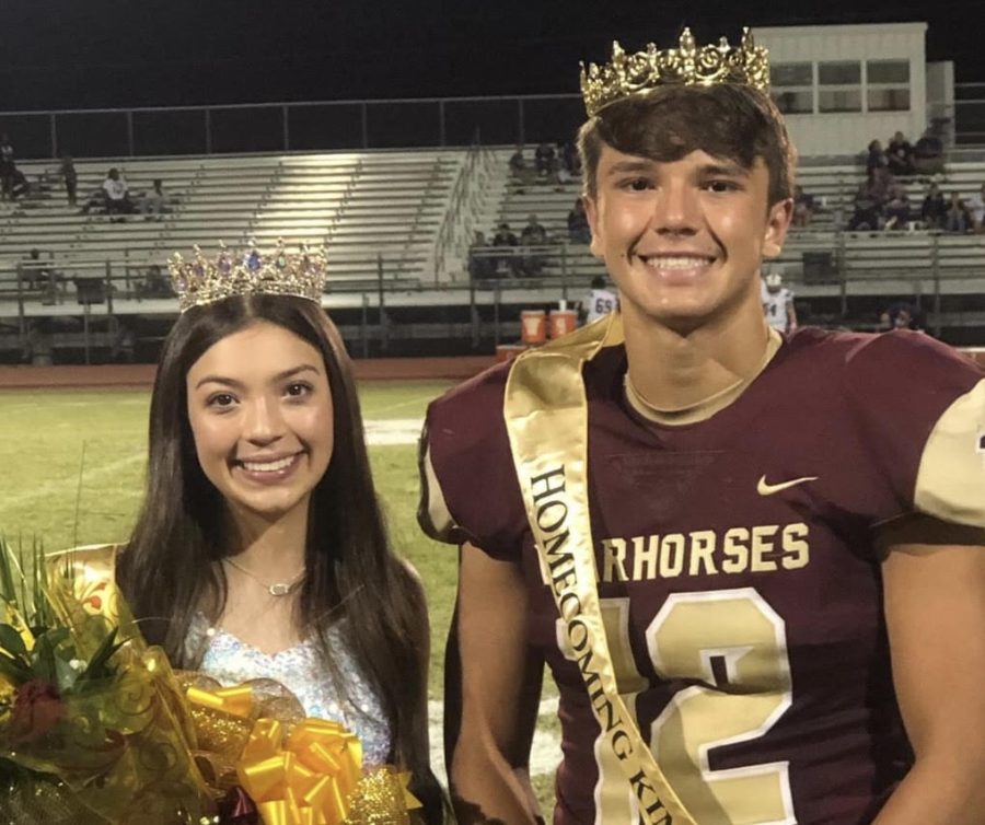King and Queen Aiden Zapata and Avery Cruz where crowned Friday night 
