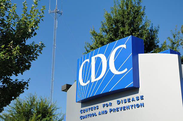 Close up of sign for Centers for Disease Control and Prevention. Sign located near the 1700 block of Clifton Road in Atlanta, Georgia, on the Emory University campus. Horizontal composition.