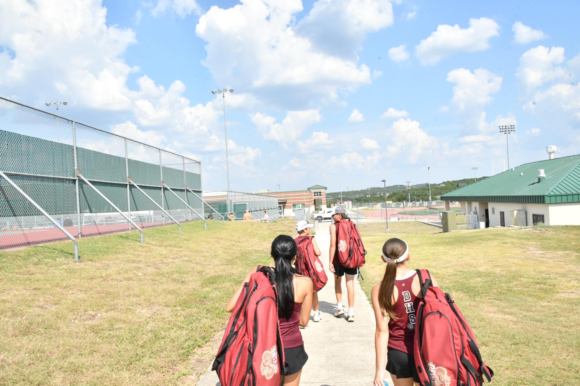 Tennis Team is Playing Hard