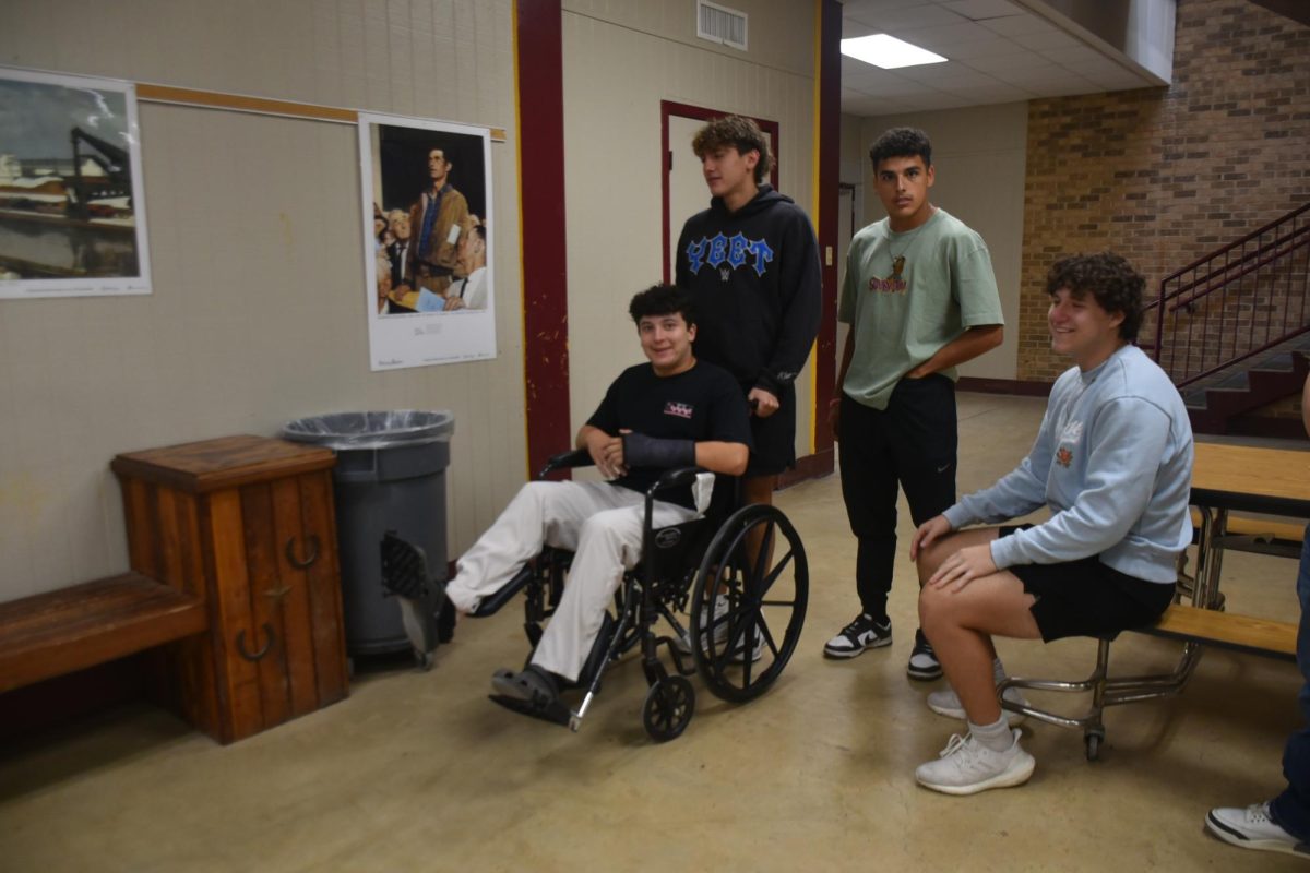 Injured Warhorses gather to record Episode 3 of the Warhorse Football podcast.