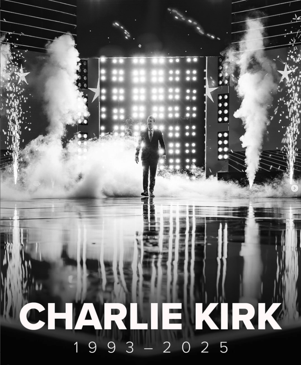 Tribute image of Charlie Kirk from the Turning Point USA Instagram account.